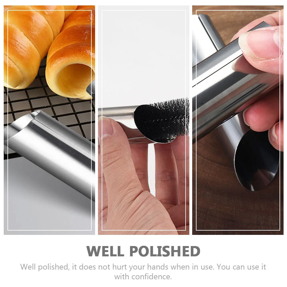 

9pcs Cream Roll Molds Stainless Steel Non-Stick Baking Tubes For Pancake Diy Croissant Mold Kitchen Baking Tools