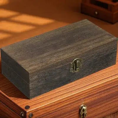 

Wooden Jewelry Box Rectangular Natural Wood Design for Bracelets Watches Earrings Pendants Brooches Hair Clips Gift Storage