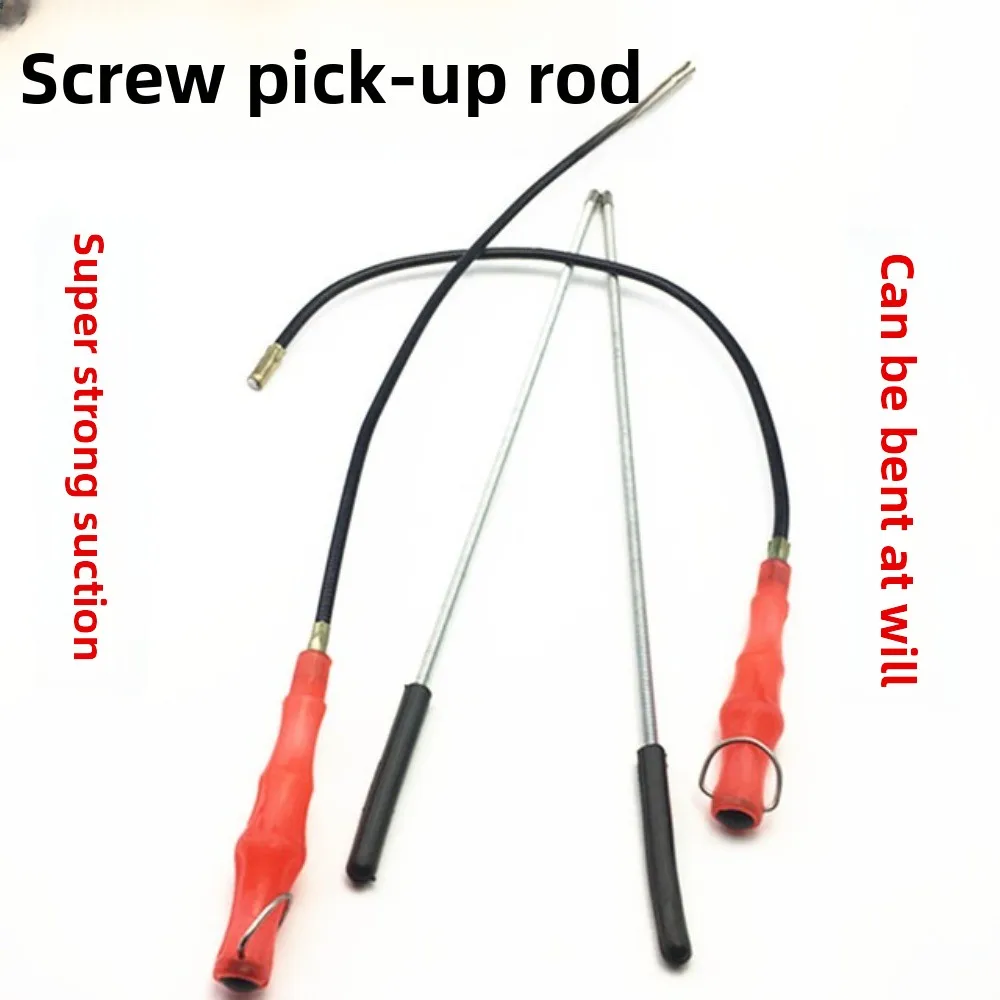 60cm Bendable Magnetic Pickup Tool Strong Flexibility Magnet Stick for Car Repair Screw Nut Bolt Retrieval