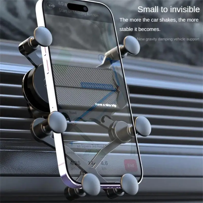 Soporte resistente, ligero, de lujo, estable, Flexible, conveniente, bloqueo por gravedad, agarre seguro, soporte ajustable para teléfono de coche, seguro ajustable