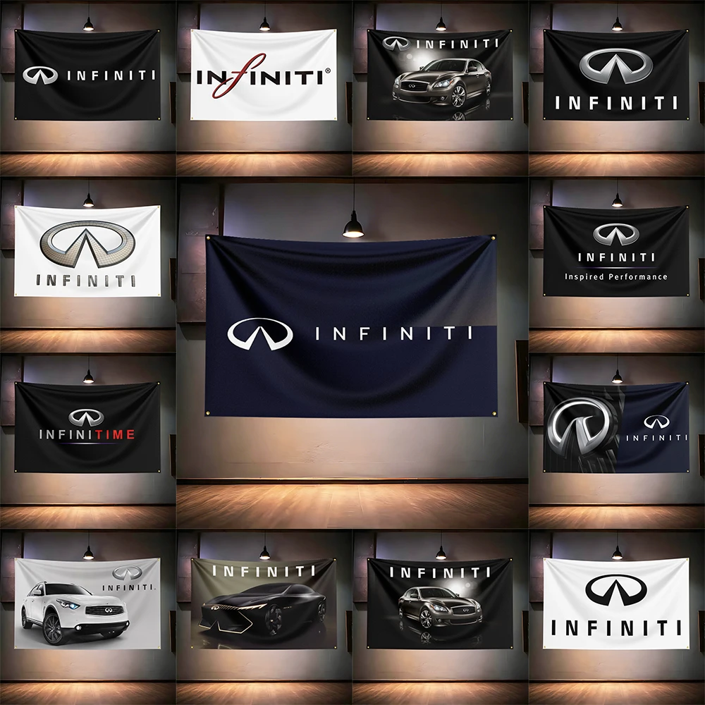

In-finitis Luxury Car Fans Flag 3x5ft 90x150cm For Garage Room Wall Decor Banner