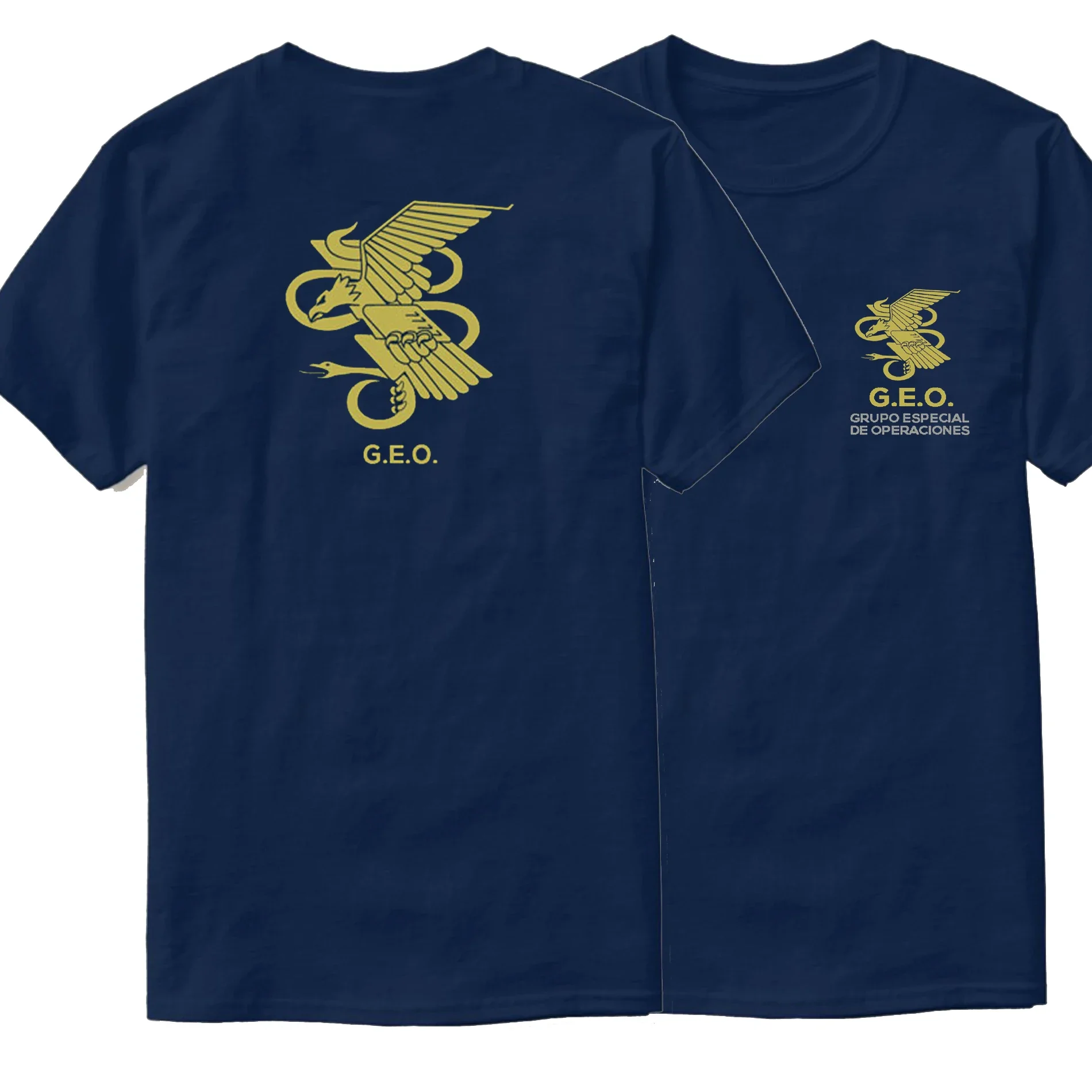 Spanish National Police Tactical Unit Special Forces Special Police High-Quality Short-Sleeved Men's T-Shirt