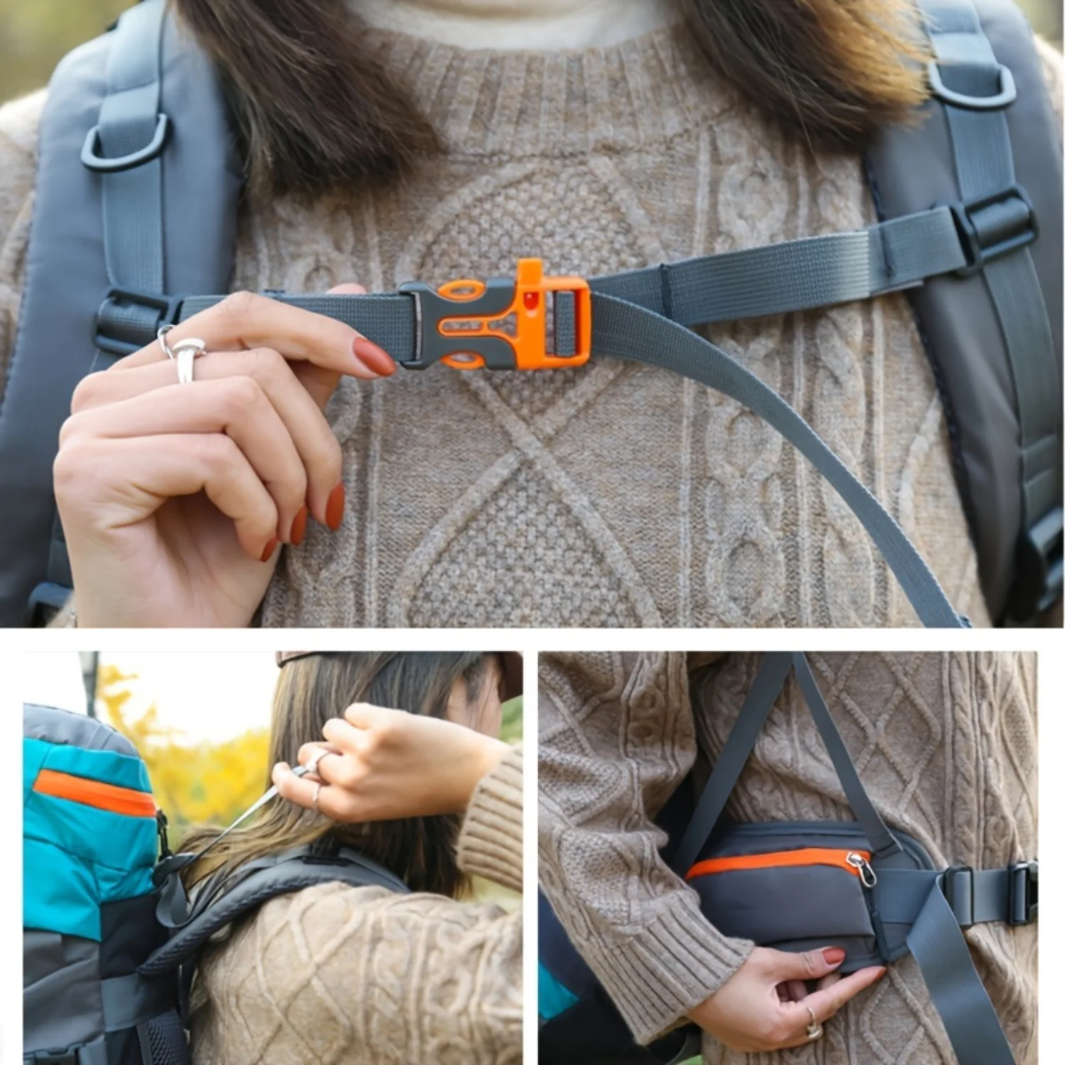 Mochila impermeable de 65 litros para senderismo, escalada, acampada y mochilero: liviana, duradera y cómoda con múltiples compartimentos