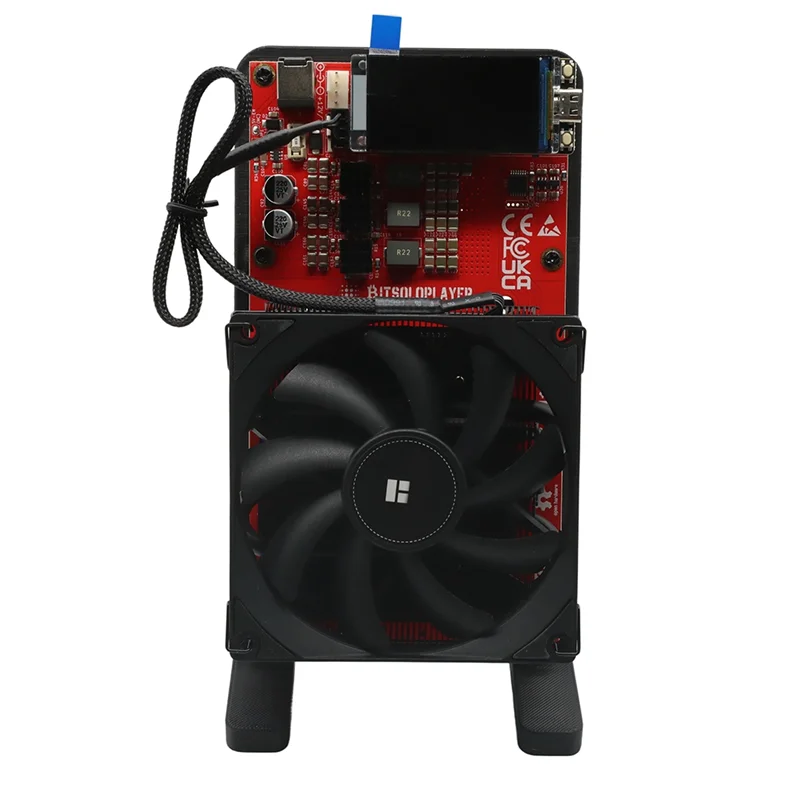 

Reliablenerdqaxe BTC Crypto Silent Miner 4,8T-5TH/S 80W 4X BM1370 ASIC Chip с открытым исходным кодом BTC Solo Mining Device Nerdqaxe+ + EU PL