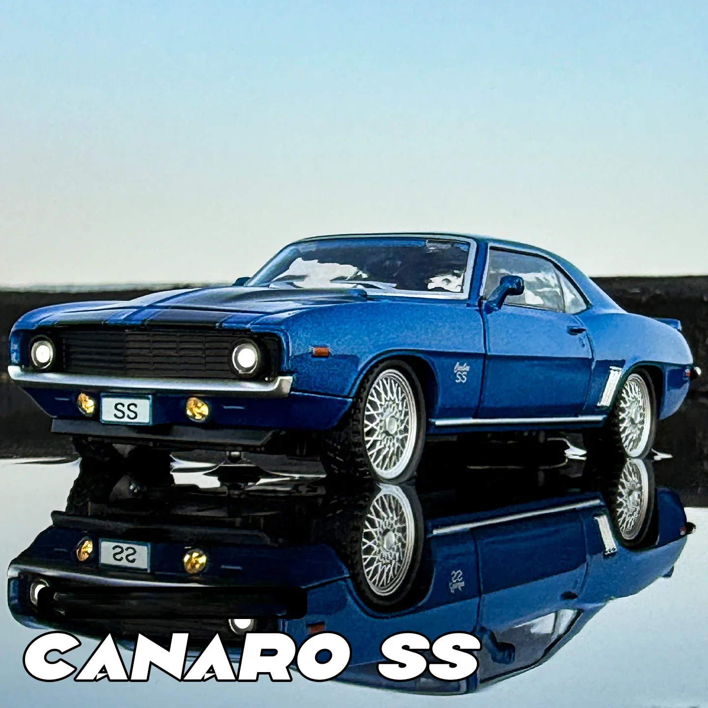 1:32 카마로 SS 슈퍼카 합금 자동차 모델 사운드 및 라이트 풀백 어린이 장난감 수집품 생일 선물