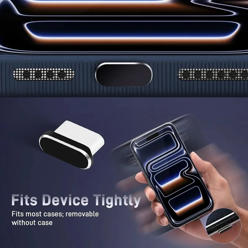 For iPhone 16 Pro Max 15 Series Mobile Phone Speaker Dust Mesh Net Cover Charging Port Protector Type-C Dust Plug Cleaning Kit view 4