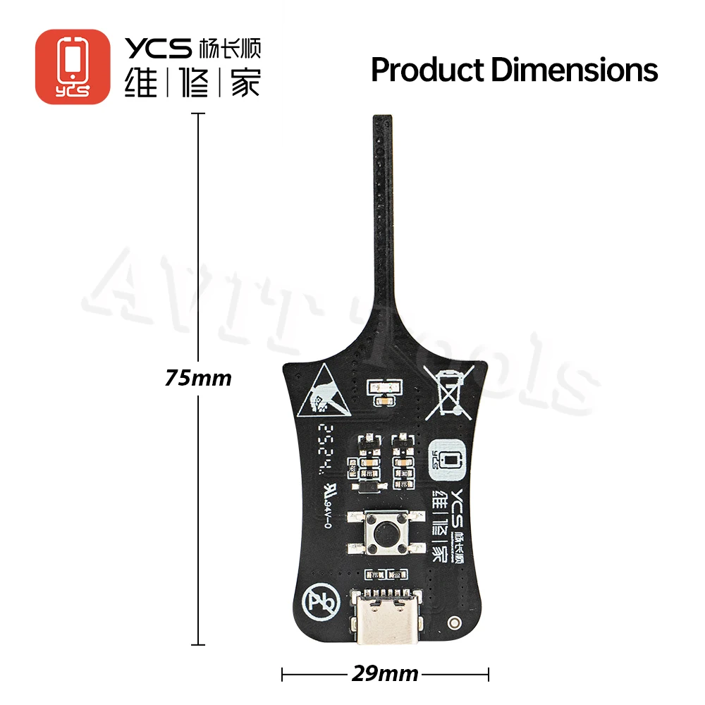 YCS Y-001 Motherboard Coil Tester Inductor Detector Tool for PC Repair Electromagnetic Induction Quick Fault Check