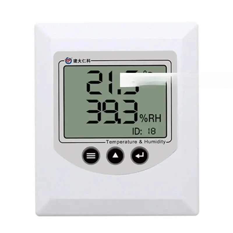 

E wall mounted temperature and humidity sensor with LCD display screen