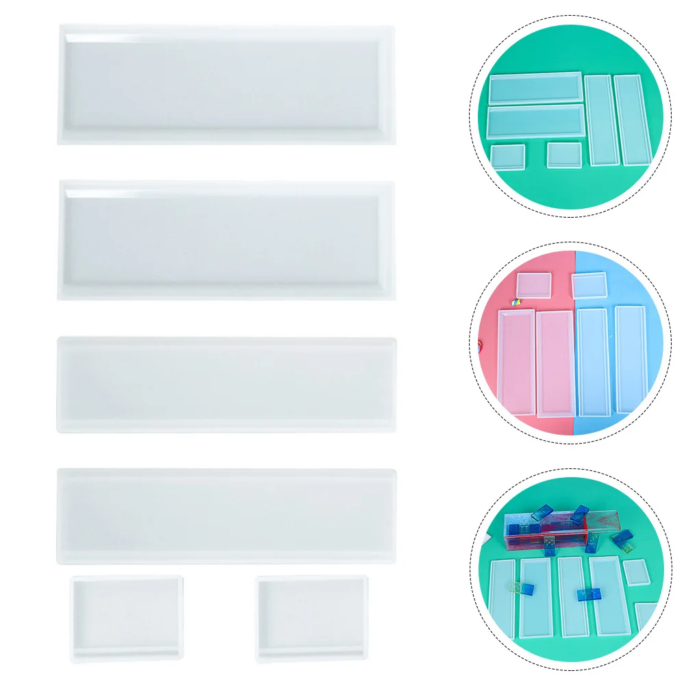 

1Set Rectangular Shaped Box DIY Epoxy Silicone Mold for Storage Handicrafts Flexible Reusable Easy to Clean Epoxy Silicone Mold