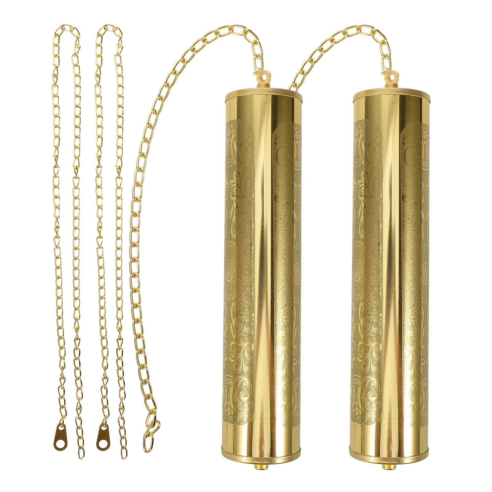 1Set Aluminium Alloy Clock Weight with Chain Elegant Floor Clock Weight Decor for Home Office Wedding Housewarming Gift