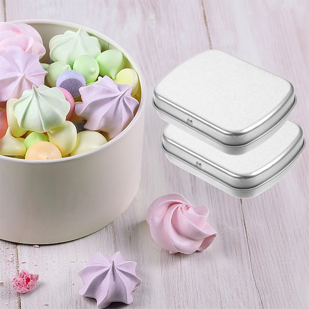 

5pcs Portable Storage Box Small Jewelry Organizer Iron Tin Case for Beads Earrings Nail Compact Metal Container