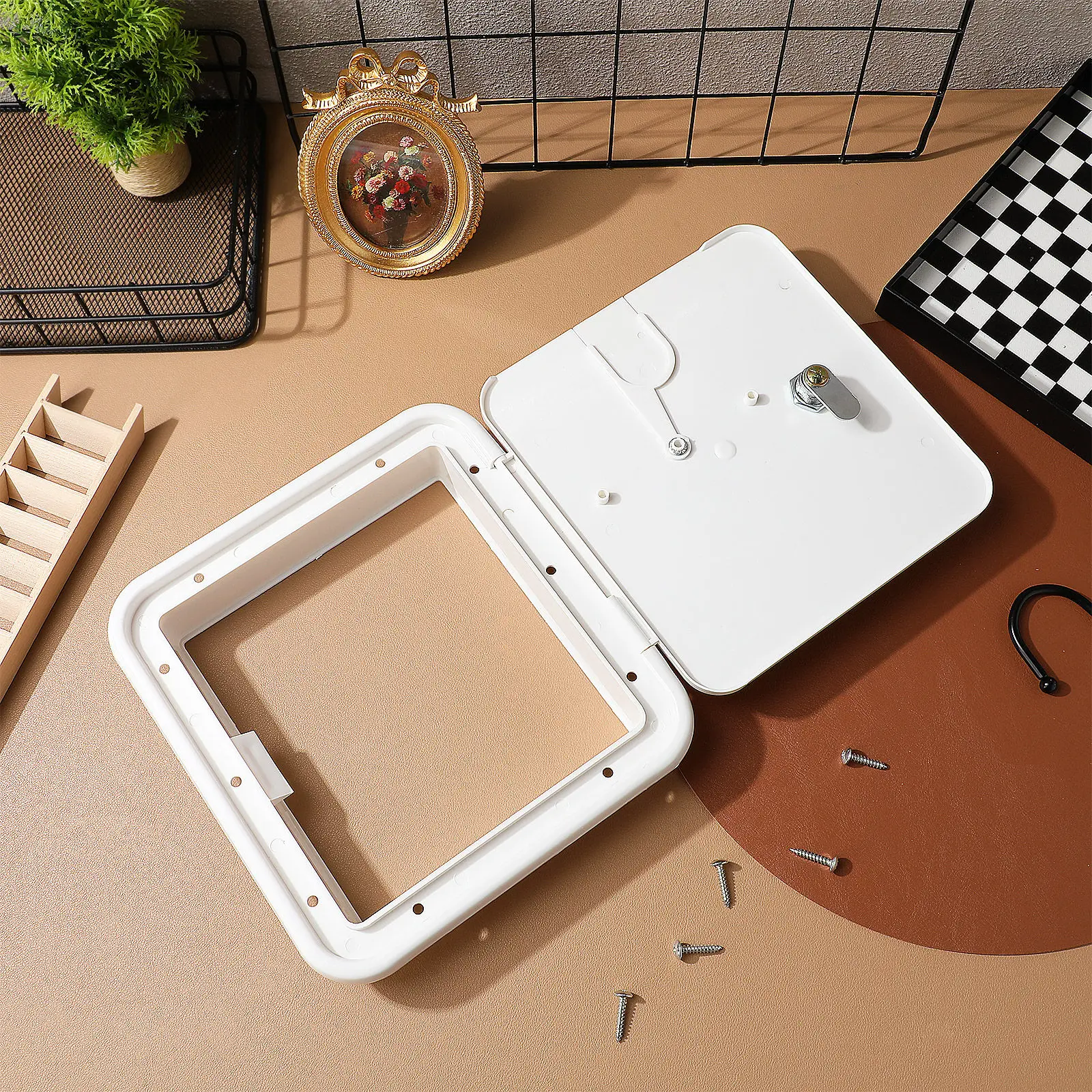 

Power Cable Hatch Door for Rv Campervan Electrical Inspection Door Replacement Easy Installation Rv Exterior Access