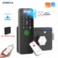 3D Face Recognition Outdoor Waterproof Fingerprint Smart Door Lock Tuya Wifi App Control Digital Password Electronic Rim Lock