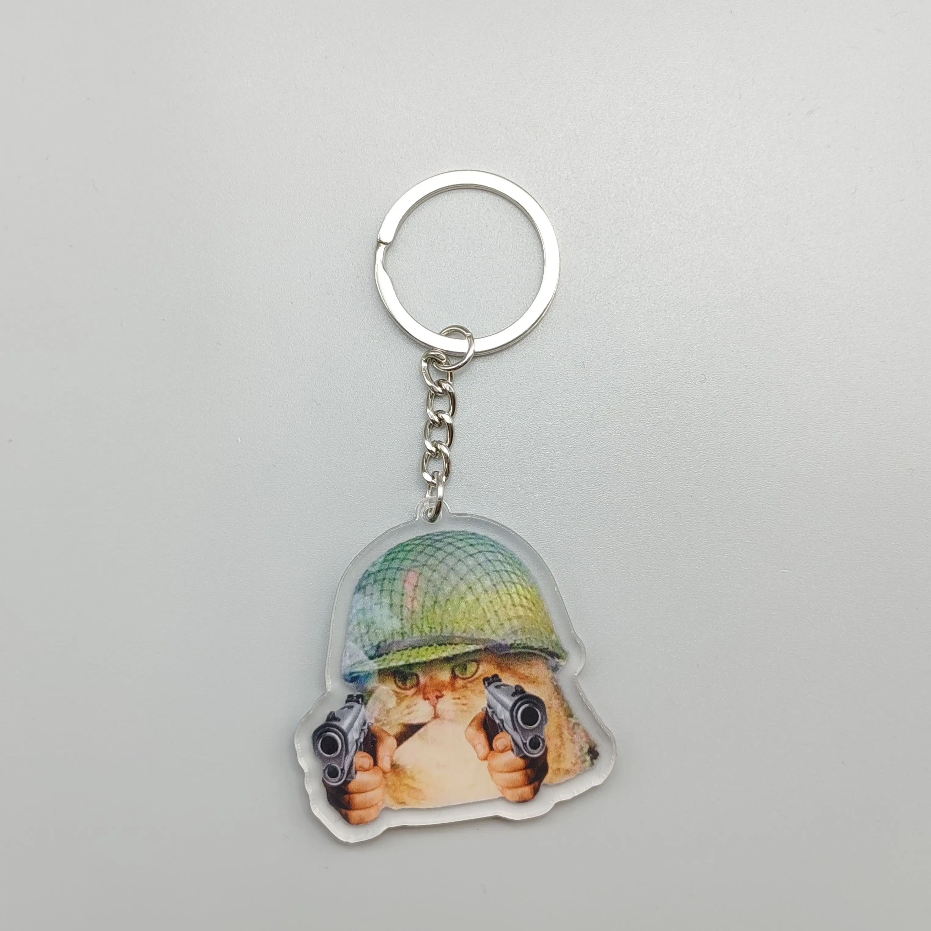 Clé à breloque pour téléphone portable, pendentif de voiture, mignon chat, mème de vomi, chien avec masque rouge, mème de chat noir, mème hurlant, chat dans la guerre