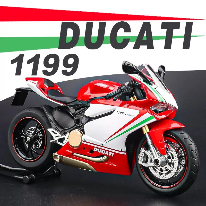 

1:12 Metal Die Cast Ducati 1199 Panigale S Motorcycle Model with Display Base Collection Home Ornament Boy Gift