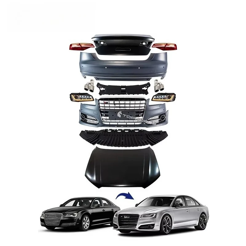 

STLF Audsi A8 S8 D4 Facelift Body Kit Bumper Heads Lights Hood