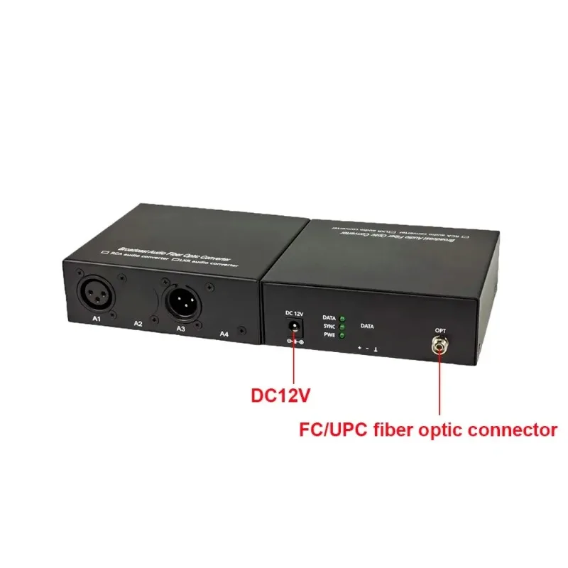 ที่ไม่ซ้ํากัน 1 ช่องแบบสองทิศทาง XLR Audio to Fiber Converter เสียงที่สมดุลเป็นไฟเบอร์ตัวรับสัญญาณชุด SM FC สําหรับระบบเสียง