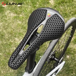 3D Printed Bicycle Saddle Ultralight 115g Carbon Saddle Hollow Comfortable Breathable MTB Gravel Road Bike Cycling Seat Parts