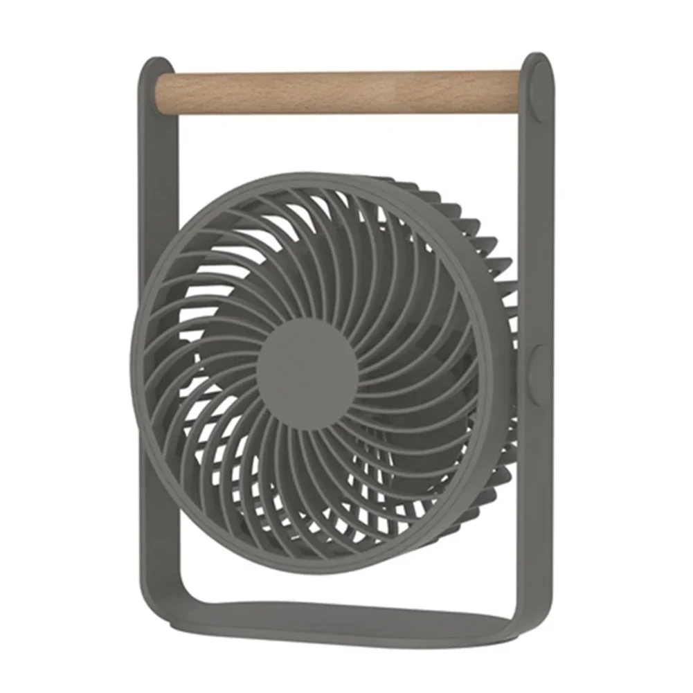 Compact Design Compact Fan Dark Grey Three-speed Fan Adjustable Speed Lightweight Portable Design During Work Hours