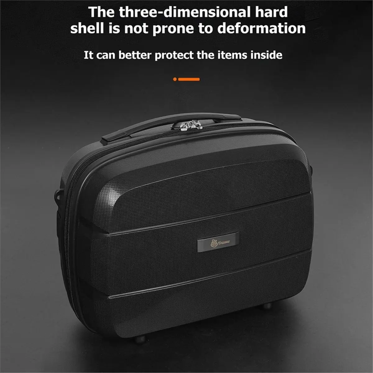 B72ABG Folding Bike Front Bag EVA Hard Shell Bicycle Handlebar Bag Quick Release Bike Basket Bag for