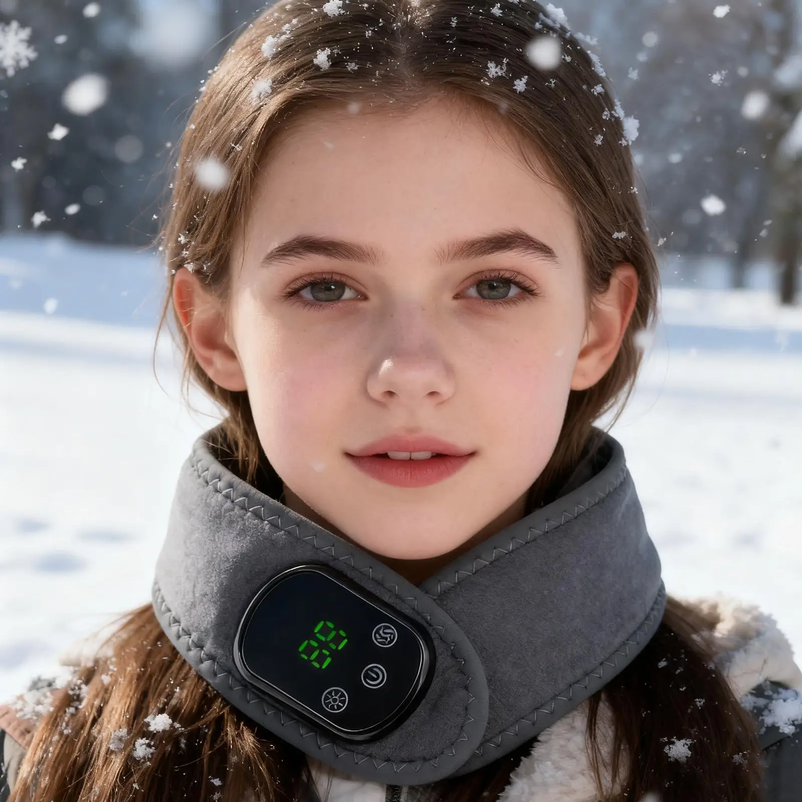 

Electric Neck Heating Pad USB Heated Neck Wrap Hot Compress Neck Therapy Brace for Stiffness & Soreness Relief