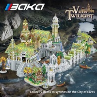 Movie Rivendell Building Blocks MOC City of Elven Architecture Model Splicing Assembly Brick Puzzle Toys Children Kids Gift