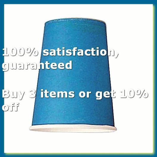 20 Paper Cups (9oz) - Plain Solid Colours Birthday Tableware Catering(blue)-A27I