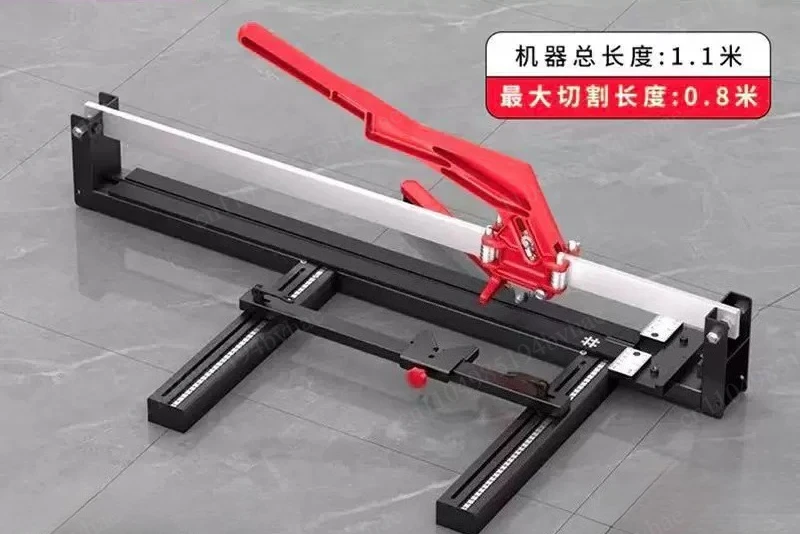 Manual tile pusher, high-precision tile cutting machine, all steel structure, magnetic positioning,