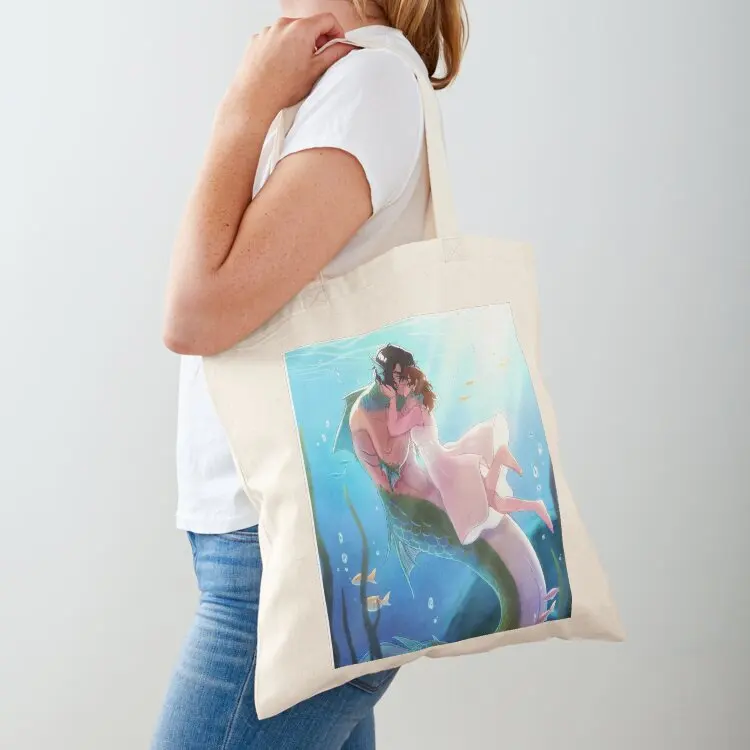 

They Fell Deeper - Julith x Muriel Merman AU Tote Bag bag luxury women Women's bags eco pack