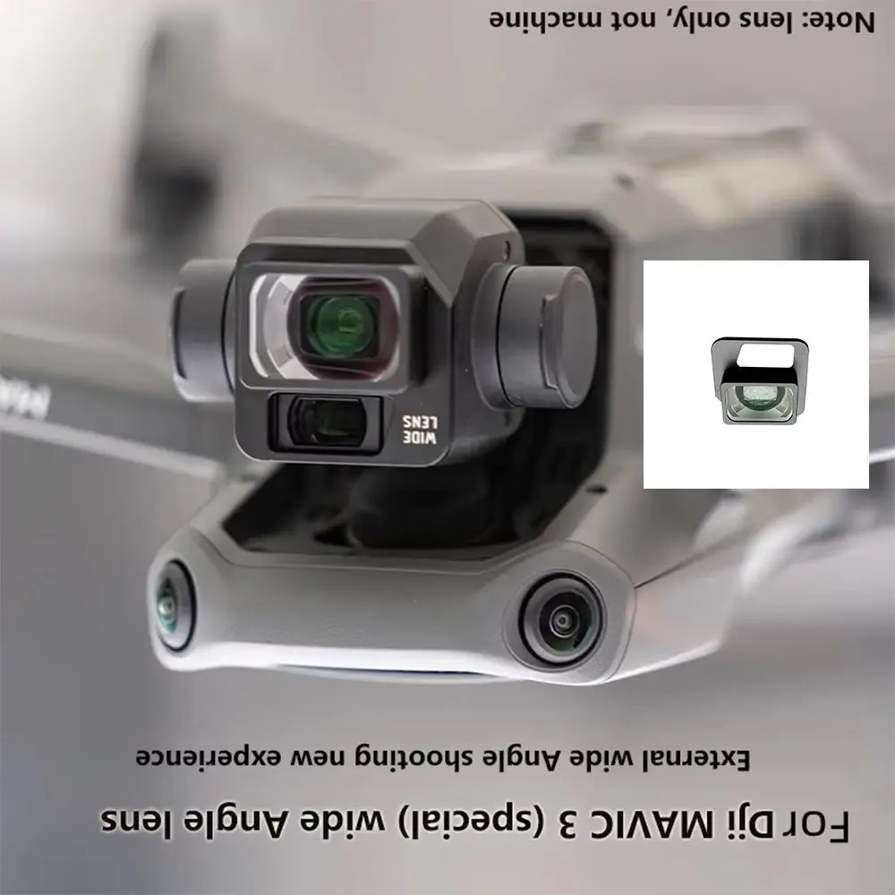 

High Quality External Wide Angle Lens Filter - Wide Screen Enlargement Exact Fit for DJI Mavic 3 Drone