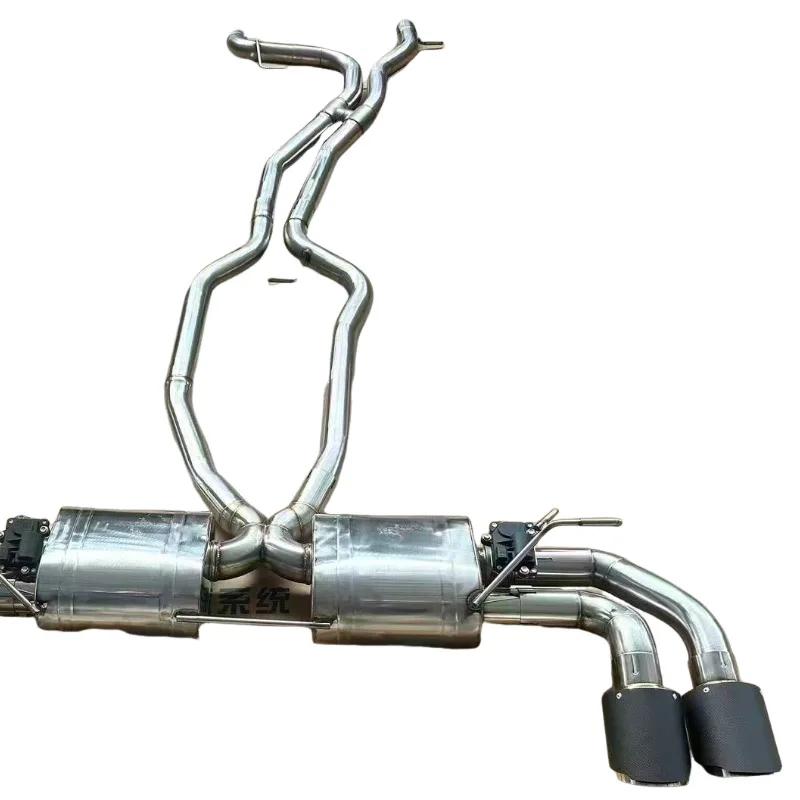 Exhaust Pipe System for PORSCHE Cayenne 958 4.8T 2011-2017 Stainless Steel Catback Exhaust Pipes Muffler with Valve Control