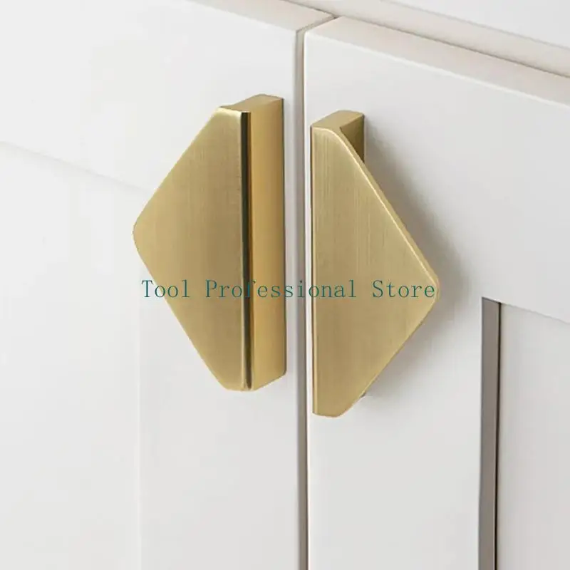 57QF Space Aluminum Drawer Pulls Wardrobe Knobs Cupboard Handles for Bedroom Kitchen