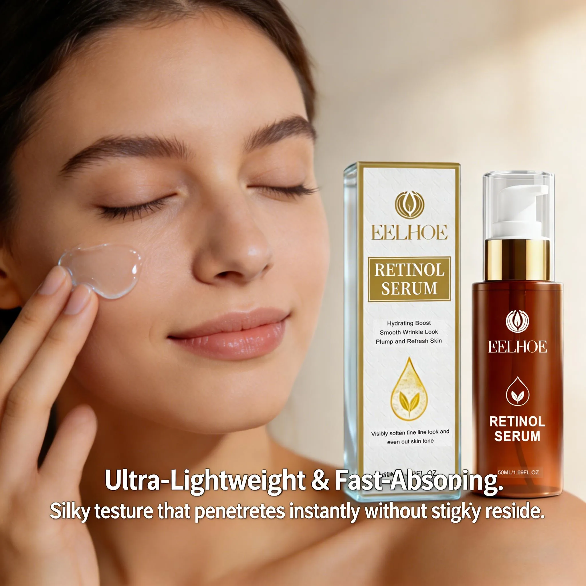 Pro Retinol Facial Serum Copper Tripeptide Essence Collagen Boosting Firming Lifting Skin Moisturizer Repairing Facial Essence — Ring