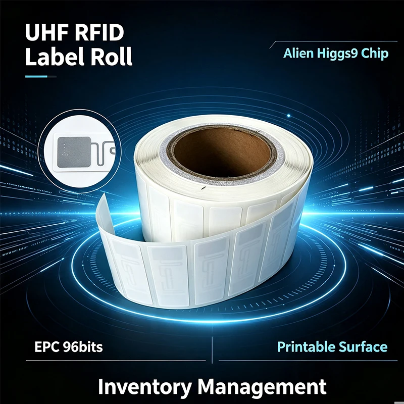 UHF RFID tag printable sticker Alien 9962 915mhz 900 868mhz 860-960MHZ Higgs9 EPCC1G2 6C smart adhesive passive RFID tags copper