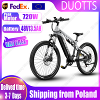 DUOTTS E29 E-bike Peak Power 720W Motor 48V13.5AH Battery Hydraulic Brake Electric Bike 27.5Inch Fat Tire Adult Electric Bicycle