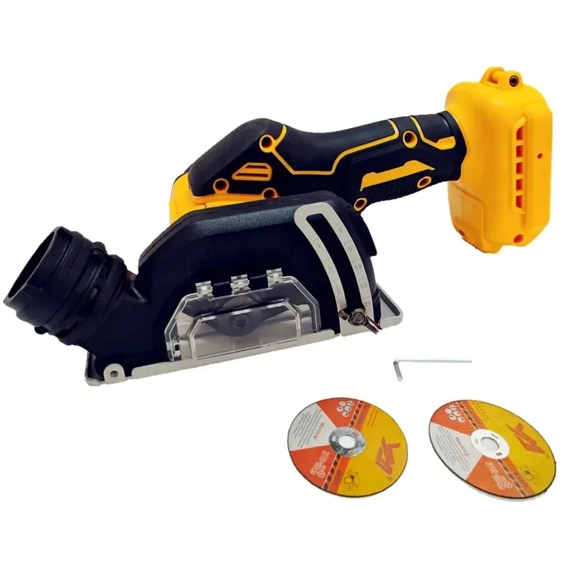 Imagem -06 - Cordless Angle Grinder para Dewalt Mini Máquina de Serra Circular Ferramentas Elétricas de Corte Cortar Bateria 20v Handle Fit para Dewalt