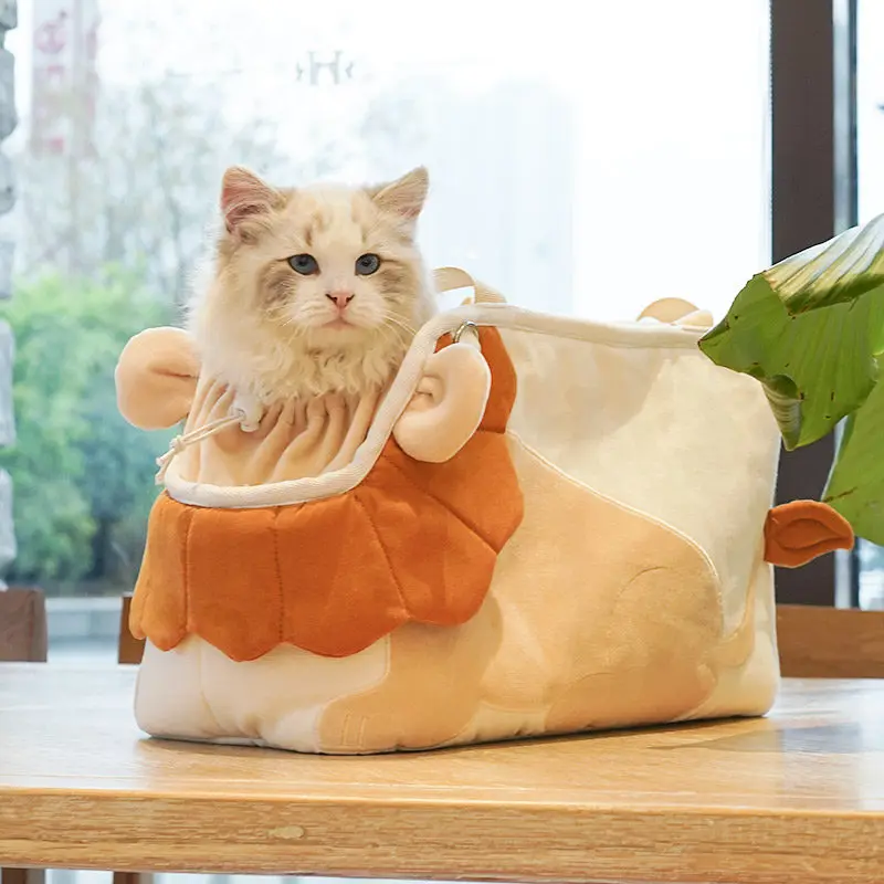 

Cat bag portable going out cartoon large capacity cat bag can be exposed cat going out bag holding artifact pet