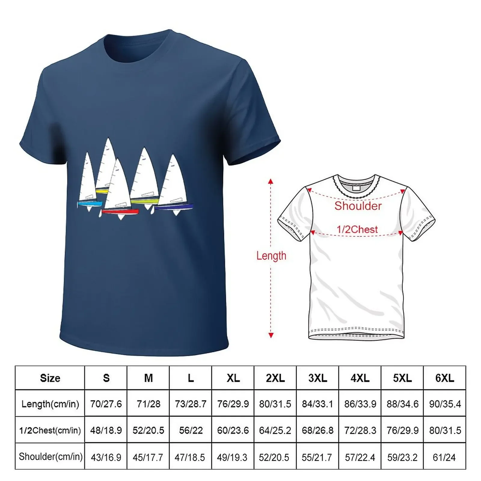 Finn Sailing Dinghies Racing T-Shirt funnys Aesthetic clothing plain t shirts men