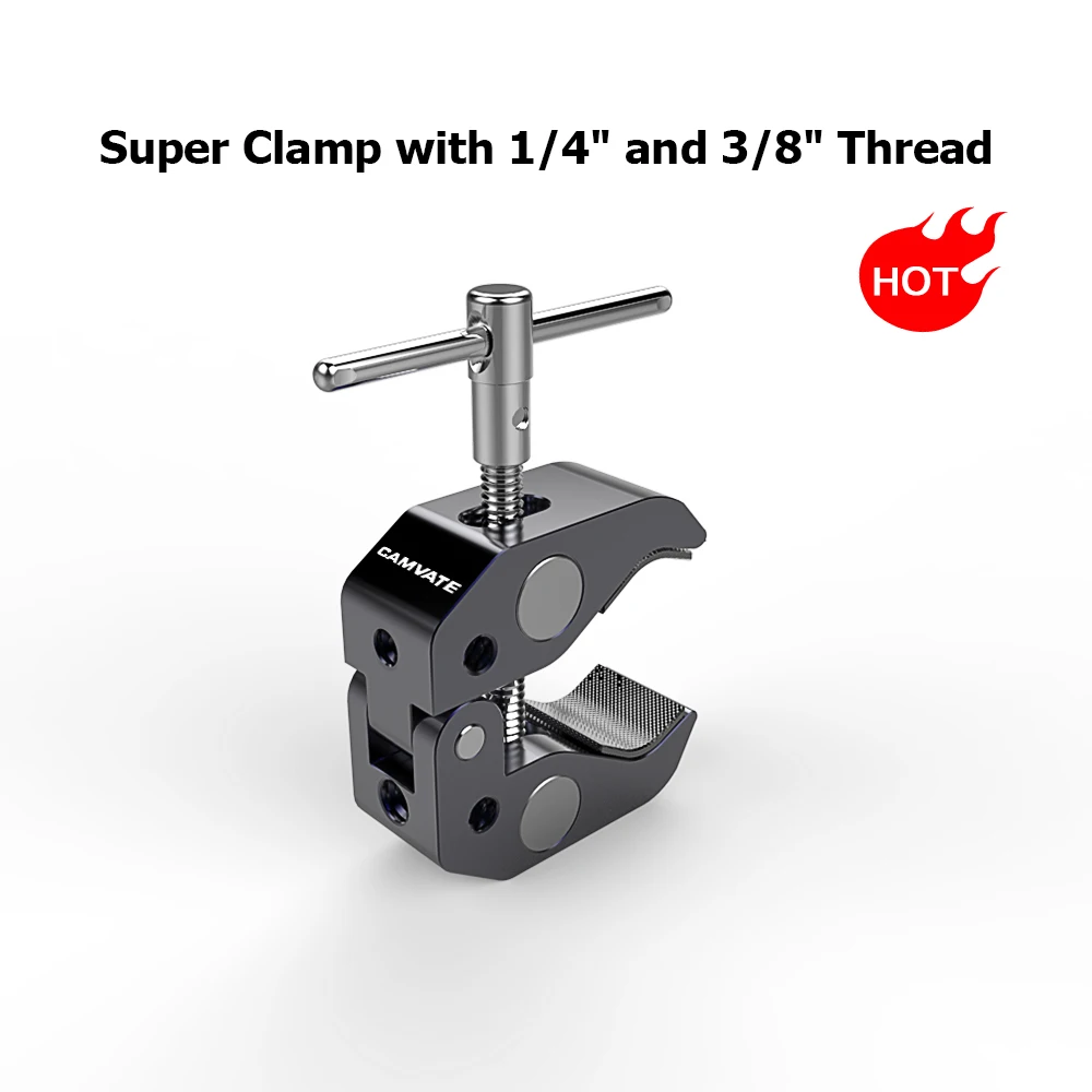 HDRIG Super Clamp Crab Claw Clamp with 1/4