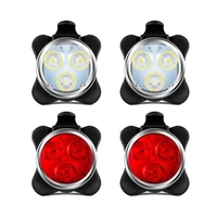 4 Pack USB Rechargeable Bike Light Set Front And Rear LED Bicycle Light For Night Riding Bike Accessories