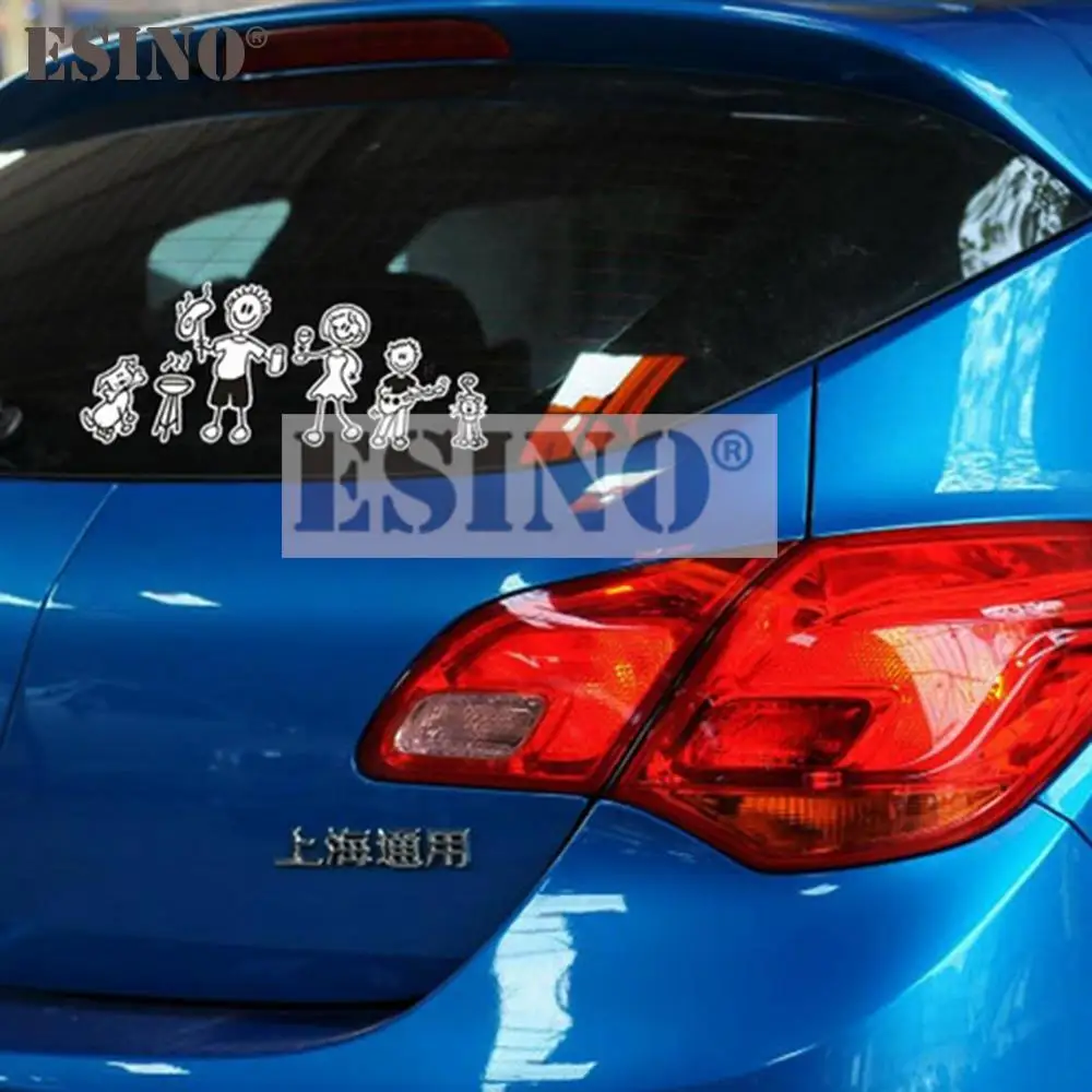 

Car Styling Funny Creative Family Members We Are Family PVC Waterproof Car Body Sticker Decorative Vinyl Decal Auto Accessory
