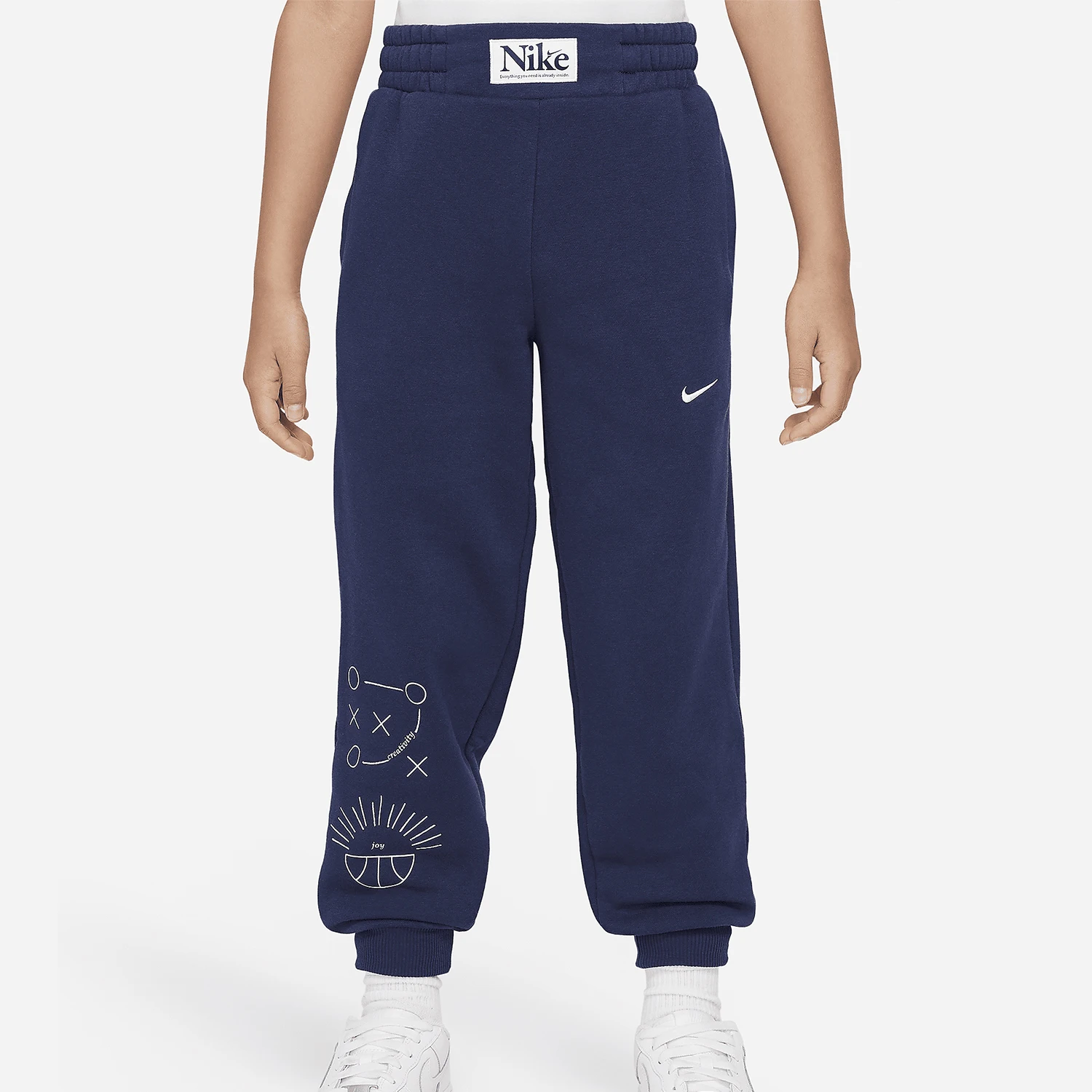 

Новые осенние спортивные баскетбольные брюки Nike Authentic для детей старшего возраста с принтом из флиса FD4016-410