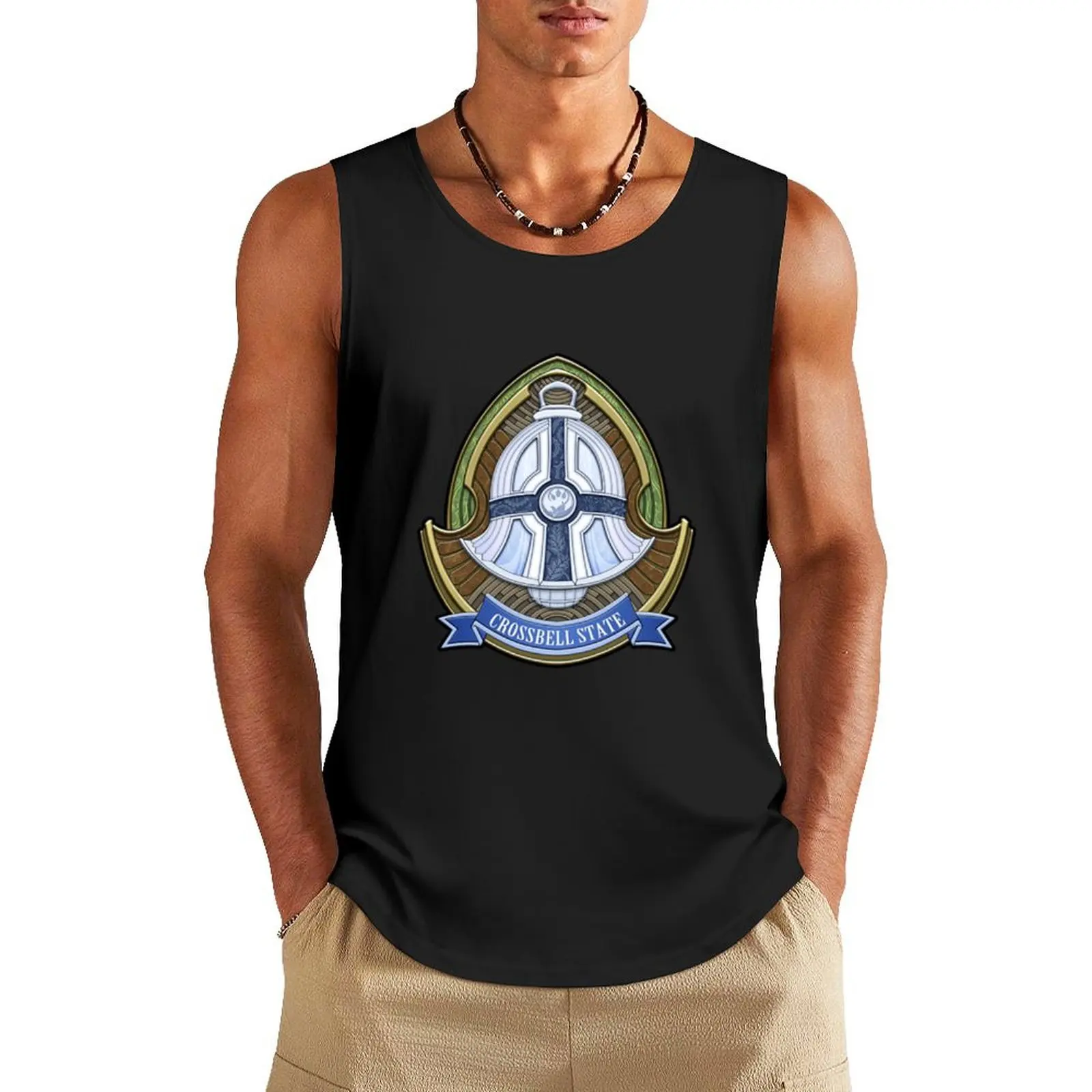 

Cross Bell Emblem - Legend Of Heroes Trails In The Sky - Legend Of Heroes Trails In The Sky SC Clas Tank Top gym top