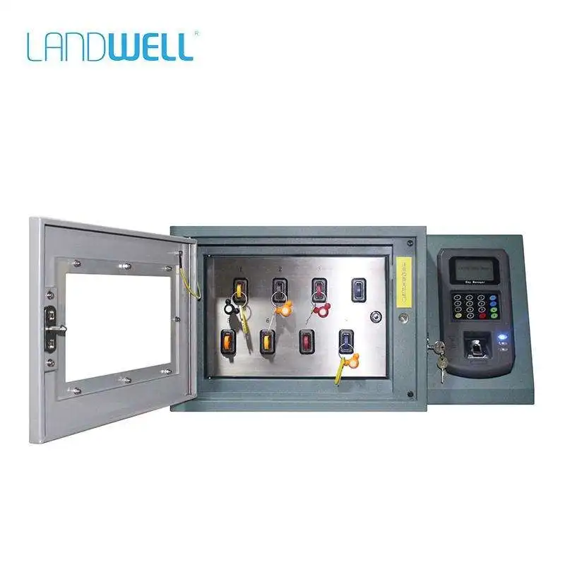 Electronic RFID Car Key Chains Management  Fingerprint + Card Access Key Cabinet with Windows Software