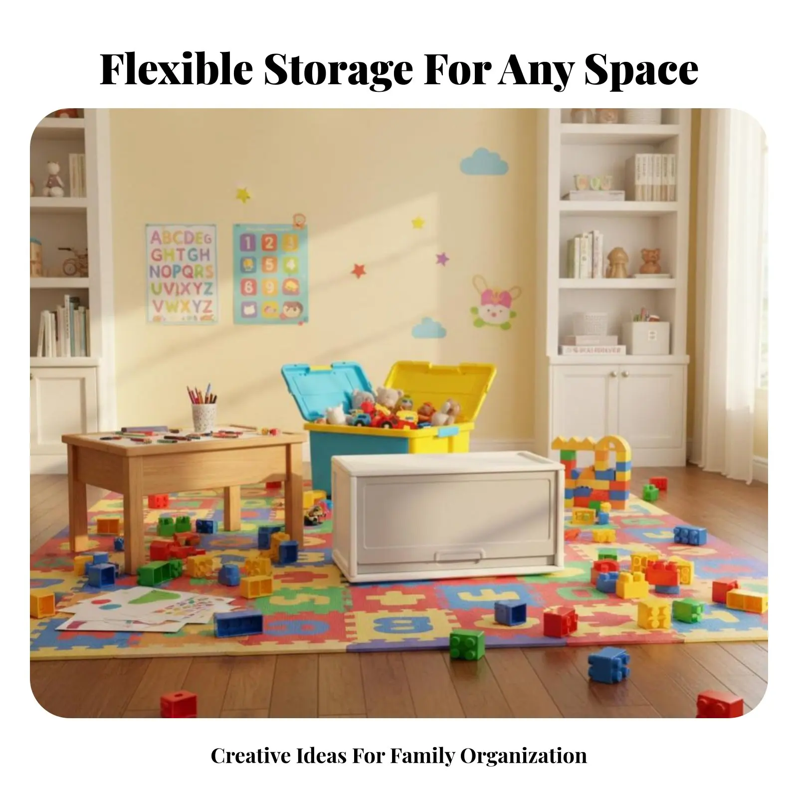 構成可能なキューブオーガナイザー-多目的接続可能なキューブオーガナイザー-大容量で頑丈なフレームワーク-子供や家族向け