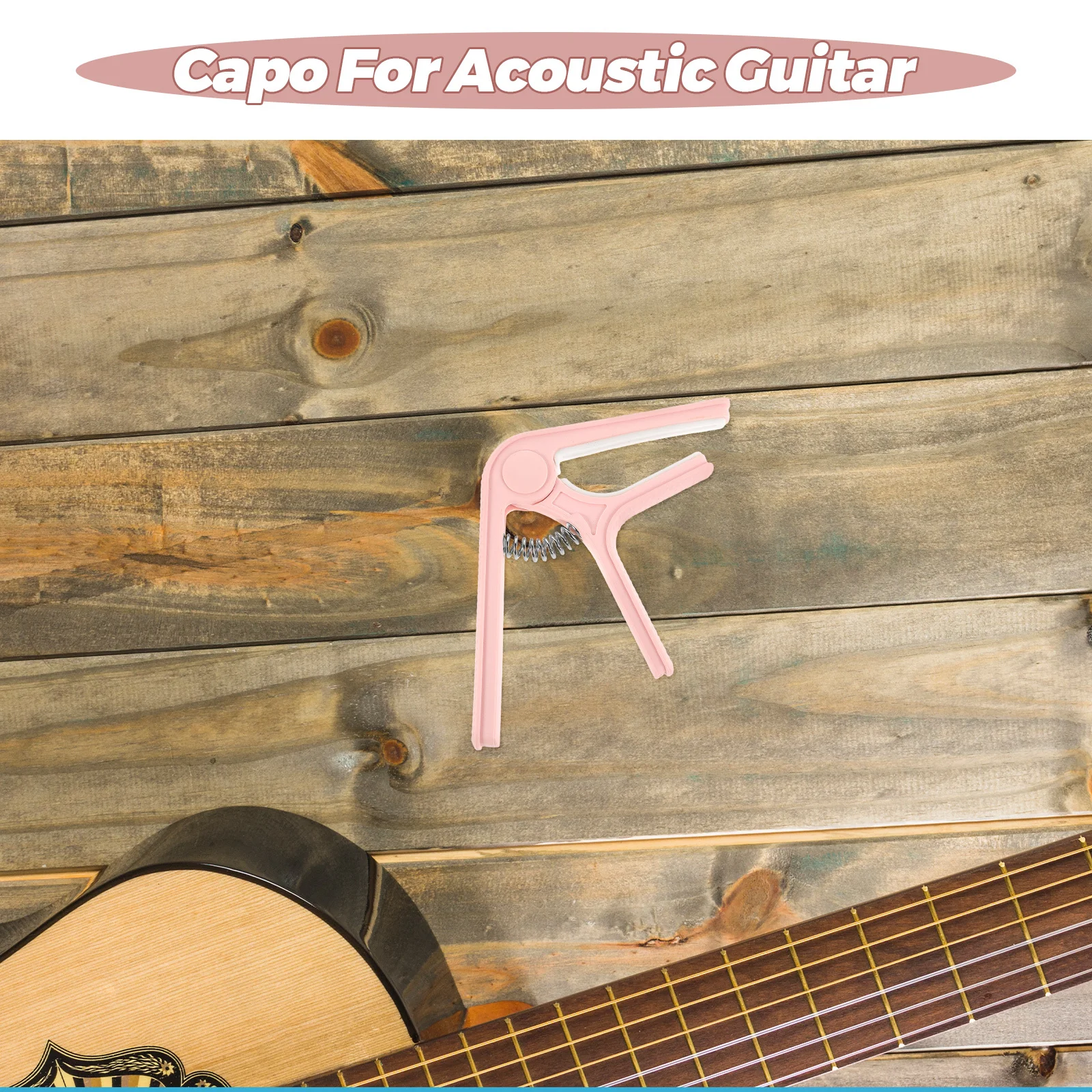 جيتار كابو مضاد للانزلاق الصوتية كابو القيثارة موالف جزء البلاستيك سيليكون دائم سهلة التركيب قبضة مستقرة ملحقات الغيتار