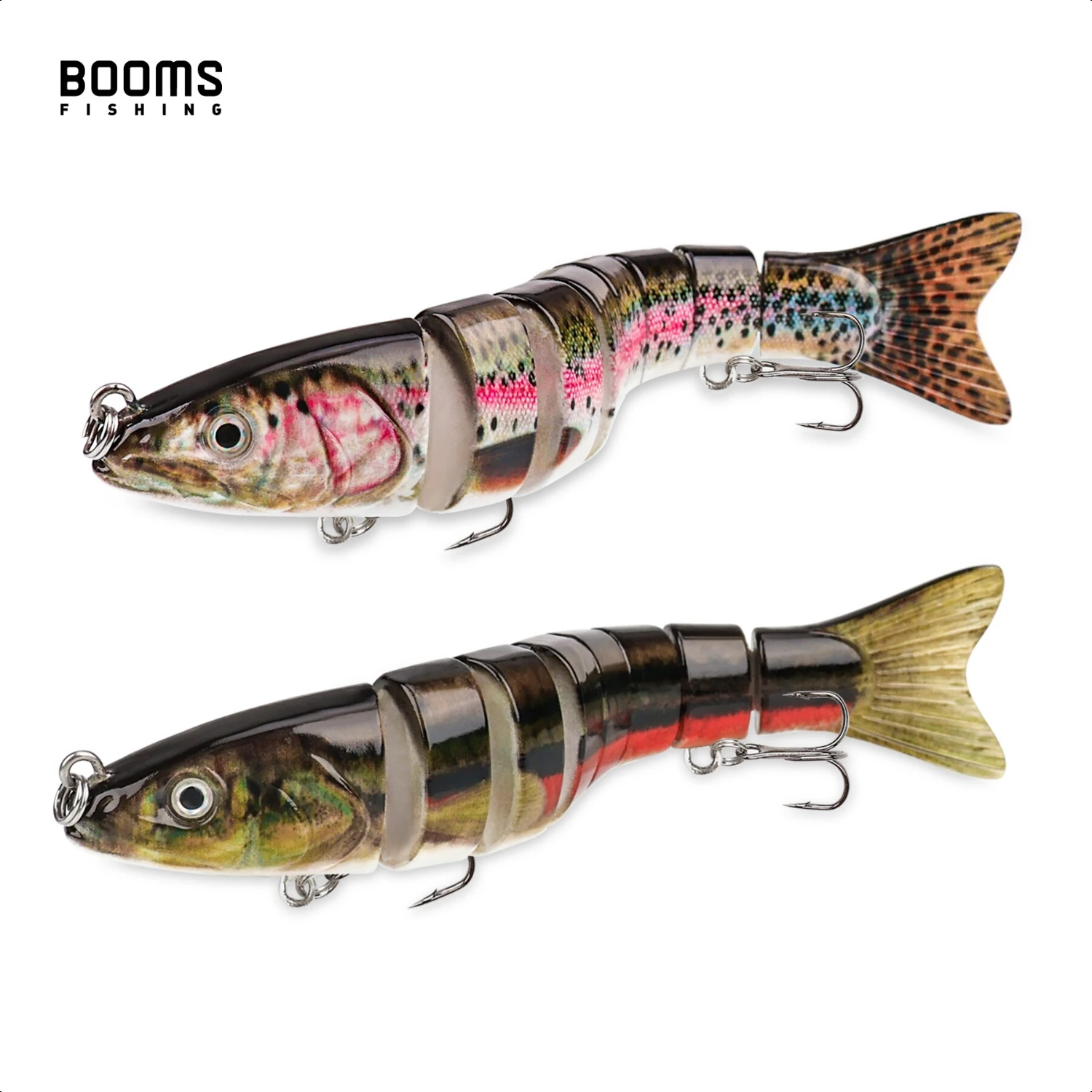 

MJ2 Hard Lures 10cm 29g Swimbait 7 Segment Artificial Bait Hook Multi Jointed Wobblers Pike Trolling Crankbait