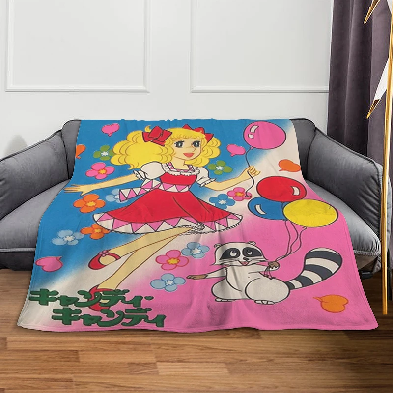 

Warm Winter Blankets A-Candy Candys Fleece Blanket Microfiber Bedding Fluffy Soft Blankets Sofa Knee Bed Camping Custom Nap