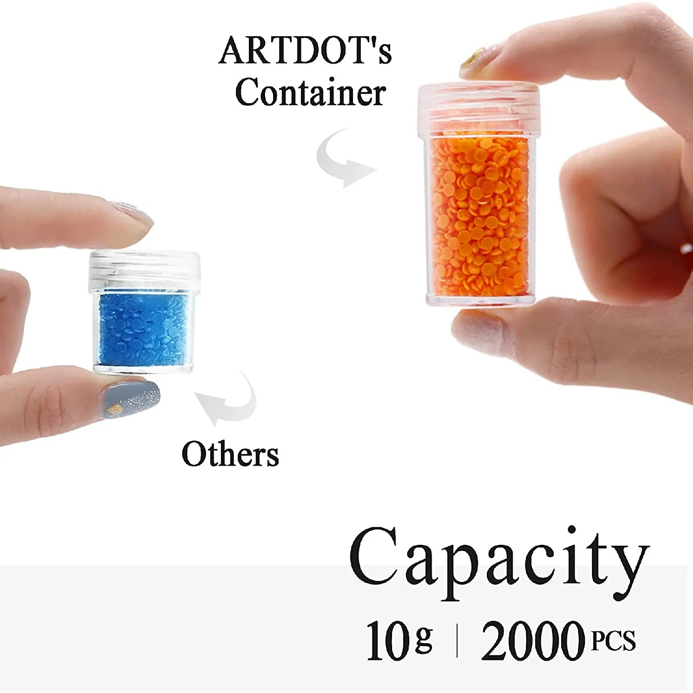 

OFSS-5D Коробки для аксессуаров для алмазной живописи, коробка для хранения алмазной живописи с прямой ручкой