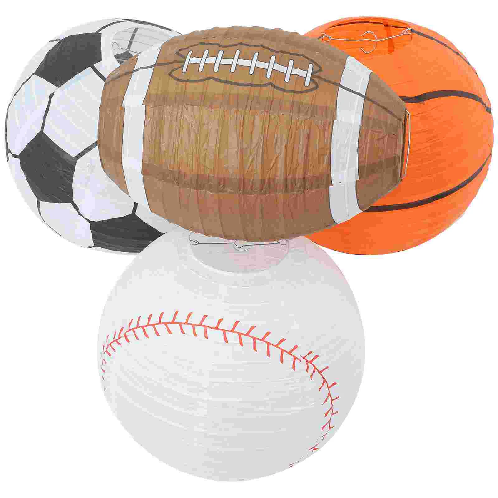 

4 шт. мини-футбольные мячи из пенопласта для регби, спортивного места, креативный баскетбольный домашний декоративный тематический ребенок